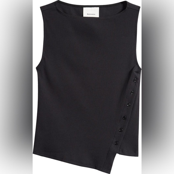 Reformation Tops - Reformation Hudson Knit Tank Black XS